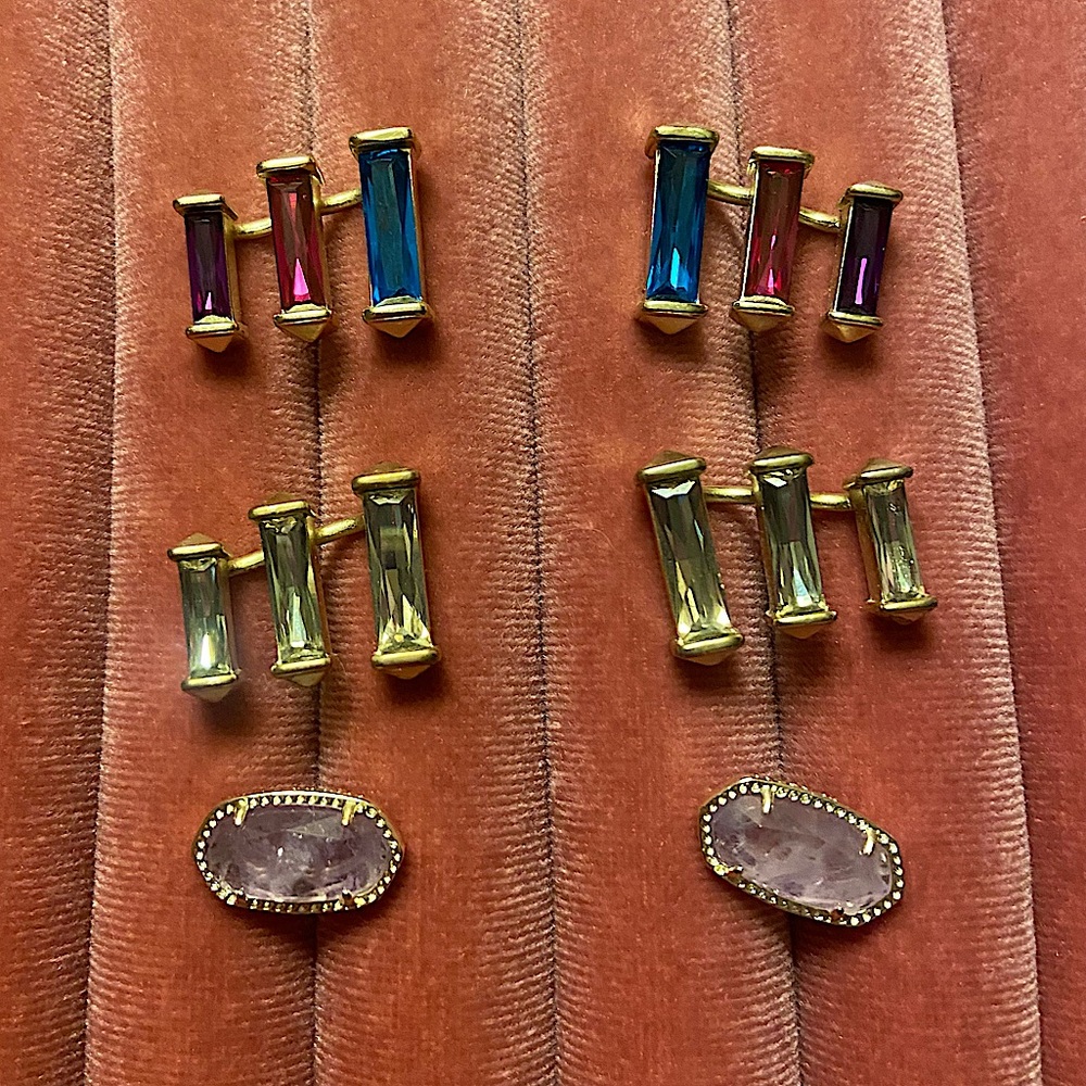 Kendra Scott earrings - three pairs